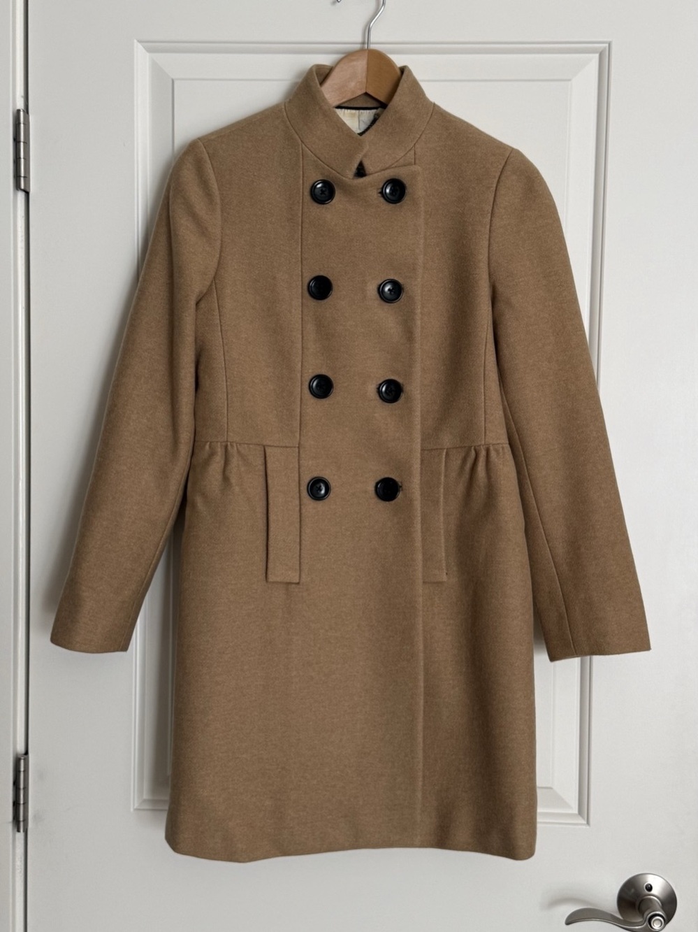Banana Republic Wool Blend Coat in Camel | Size Petite Medium